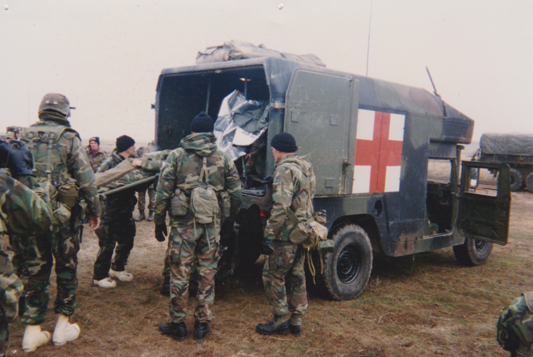 Loading Patient during exercise in Romania 
1998.